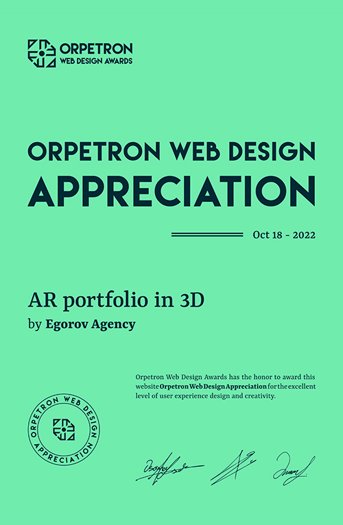 Best AR portfolio in 3d